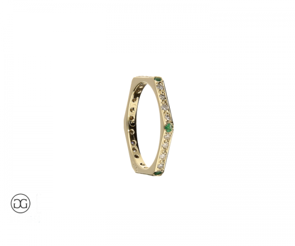 Vorsteckring Brillant Smaragd