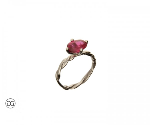 Damenring Platin 950 Rubin 2,15ct