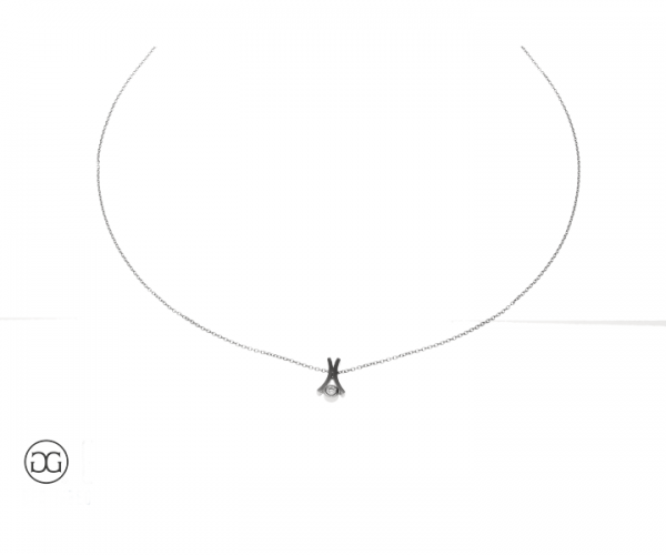 Collier Platin 950 Brillant 0,05ct