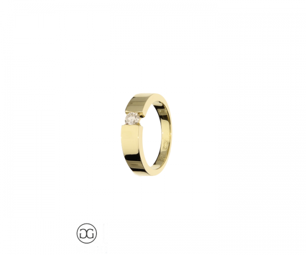 Brillantring Gelbgold 585 Brillant 0,24ct