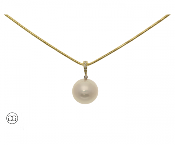 Anhänger Frischwasser-Perle Brillanten