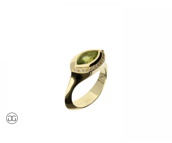 Damenring Gelbgold 585 Peridot