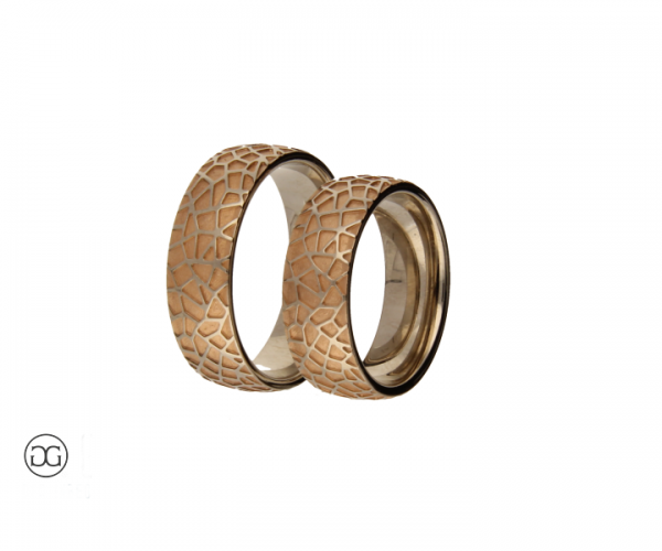 Trauringe Rosegold Weißgold 585