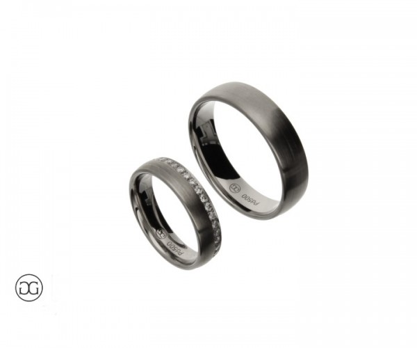 Trauringe Palladium 500 Brillanten 0,37ct