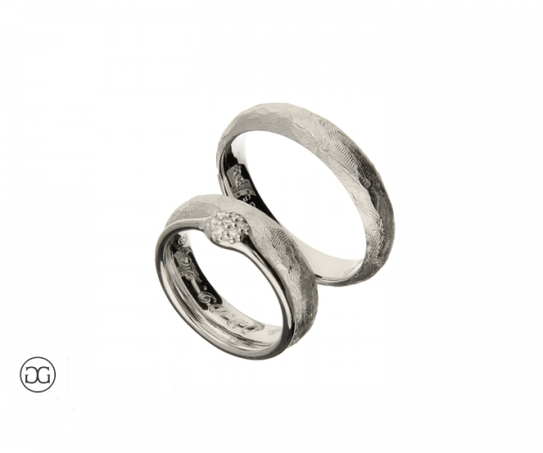 Trauringe mit Verlobungsring Silber