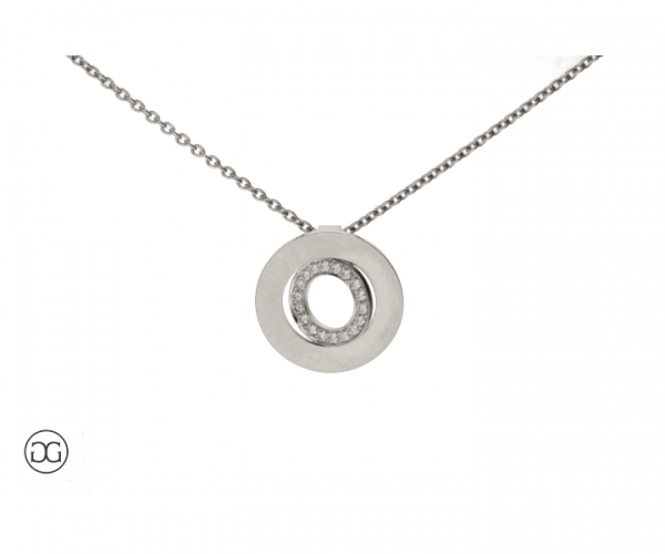 Collier Platin 950 Brillanten 0,17ct