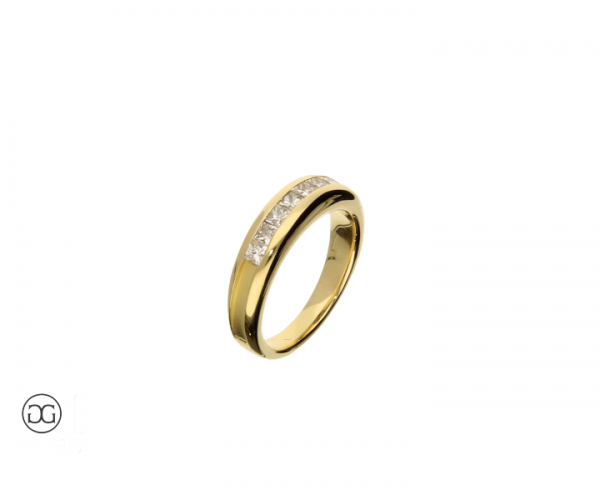 Diamantring Gelbgold 585