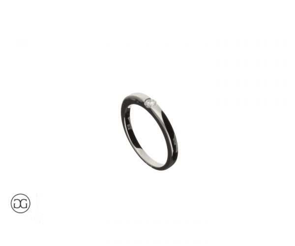 Verlobungsring Platin 950 Brillant 0,07ct