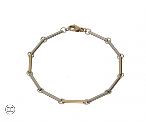 Armband Platin 950/Gelbgold 750