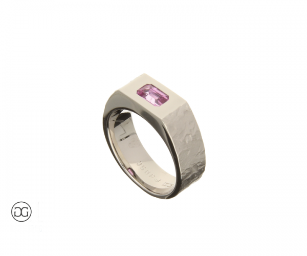 Männerring Palladium 950 Saphir