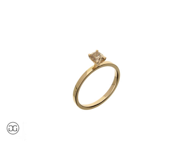 Damenring Diamant Kissen-Schliff