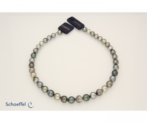 Tahiti-Zuchperlen Collier 9,1-10,6 mm