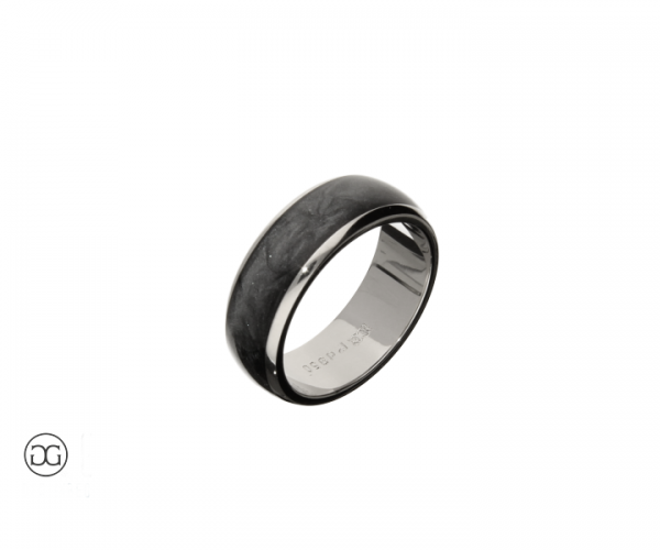 Herrenring Palladium 950 Colorit grau
