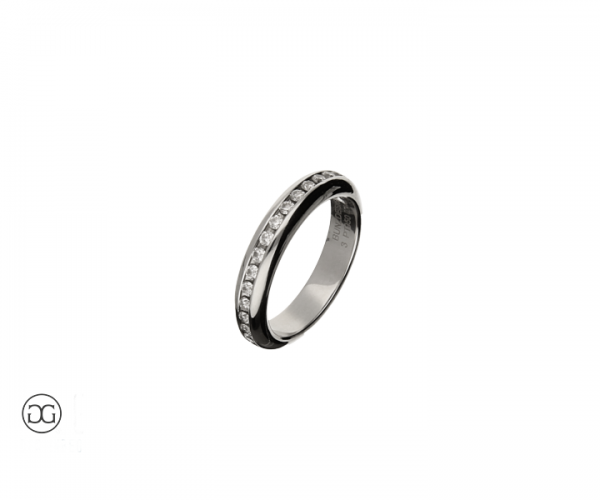 Memory-Ring Platin 950 Brillanten 0,46ct