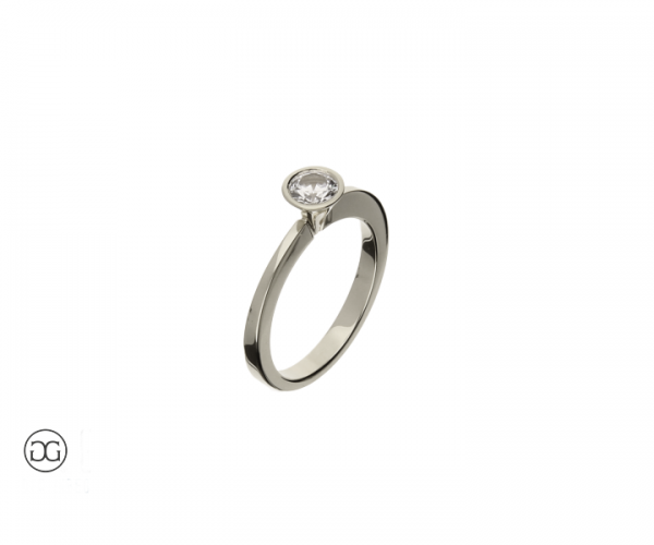 Brillantring Düsseldorf Brillant 0,45ct