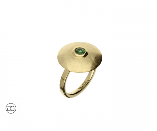 Damenring Gelbgold 585 Turmalin