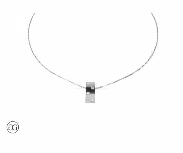 Collier Weißgold 750 Brillanten 0,28ct