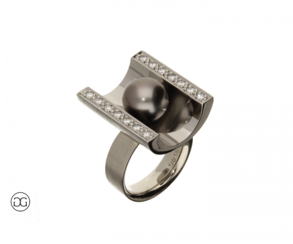 Damenring Tahiti - Zuchperle