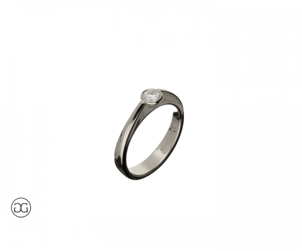 Verlobungsring Leipzig Weißgold 750