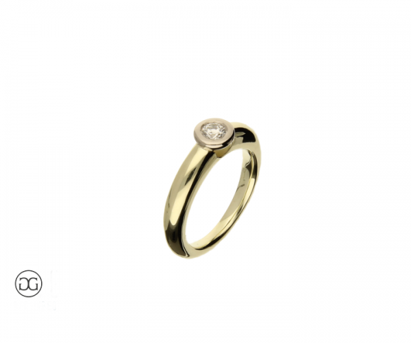 Brillantring Gelbgold 585 Brillant 0,33ct