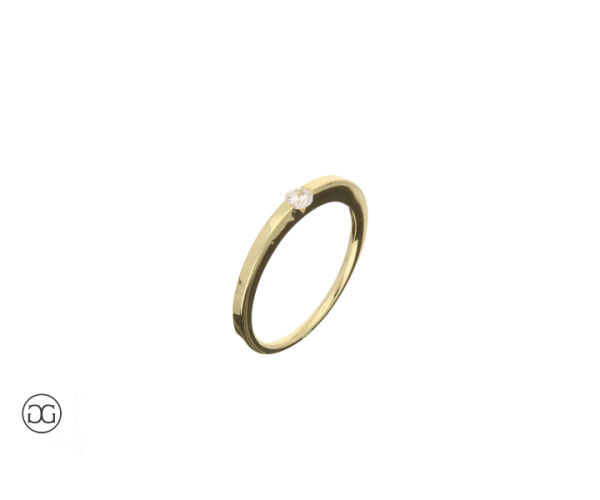 Brillantring Berlin Brillant 0,10ct