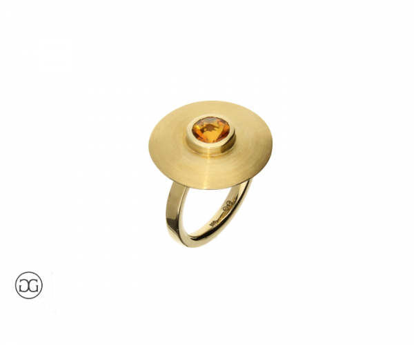 Damenring Gelbgold 585 Citrin