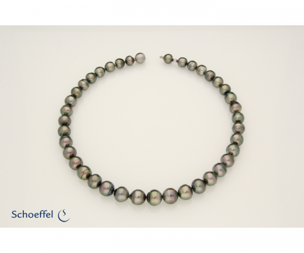 Tahiti-Zuchperlen Collier 9,0-11,8 mm