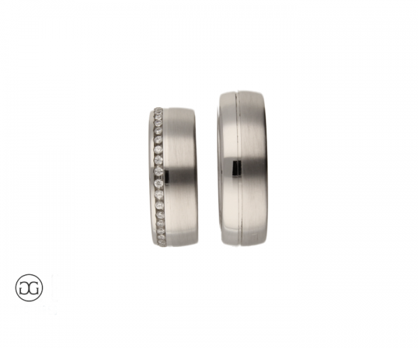 Trauringe Weißgold 585