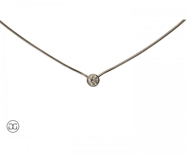 Collier Silber 935 Brillant 0,31ct