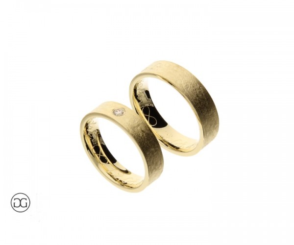 Trauringe Gelbgold 585 Brillant 0,06ct