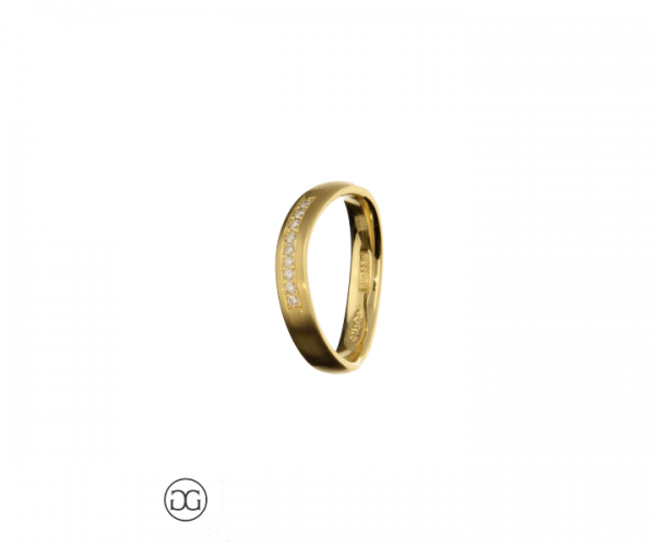 Brillantring Gelbgold 750 Brillanten 0,09ct