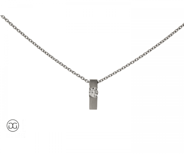 Collier Platin 950 Brillant 0,20ct