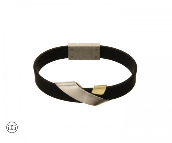 Armband Kautschuk Silber 935