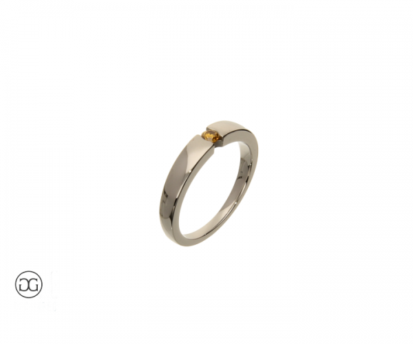 Verlobungsring Palladium 950 fancy Diamant