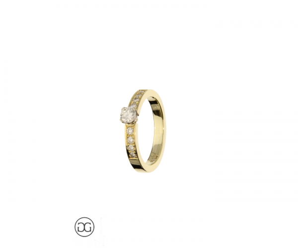Brillantring Gelbgold 585 Brillanten 0,41ct
