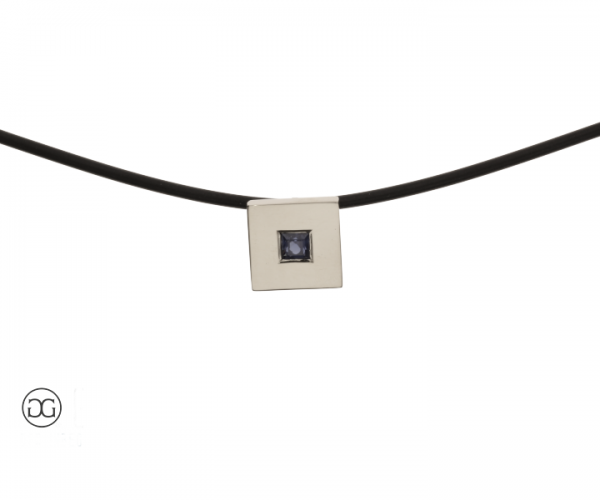 Anhänger Weißgold 585 Saphir