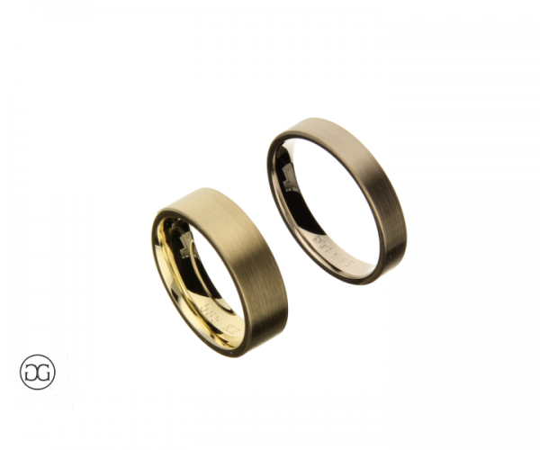 Trauringe Gelbgold Weißgold