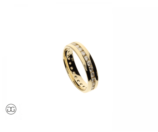 Memoire-Ring Gelbgold 585 Brillanten 1,0ct